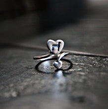 Load image into Gallery viewer, Sheep &amp; Heart Sterling Silver Ring
