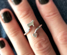 Load image into Gallery viewer, Heifer &amp; Heart Sterling Silver Ring
