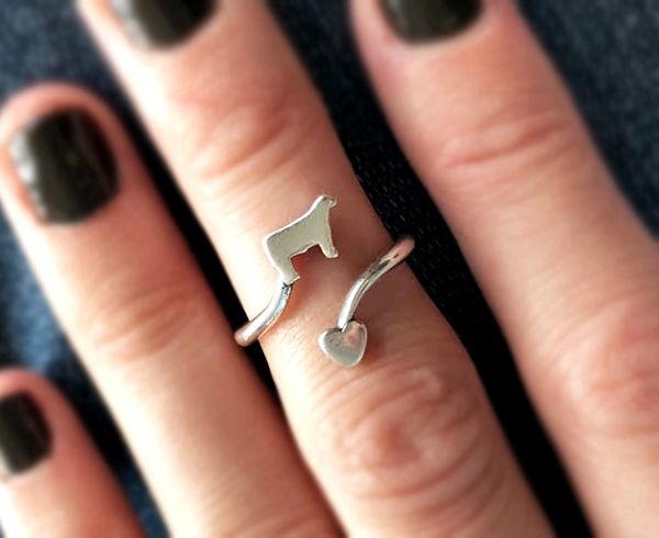 Heifer & Heart Sterling Silver Ring