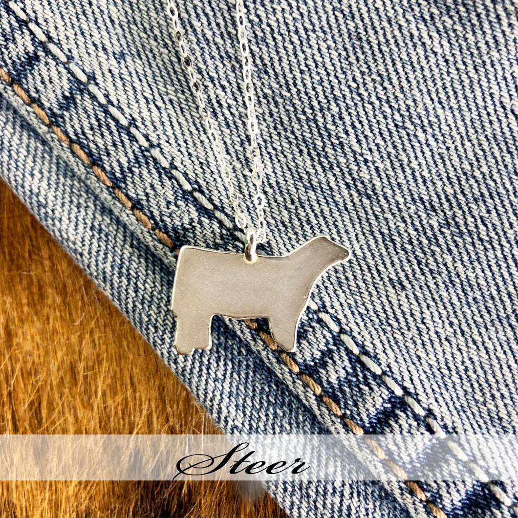 Steer - Simple Sterling Silver Necklace