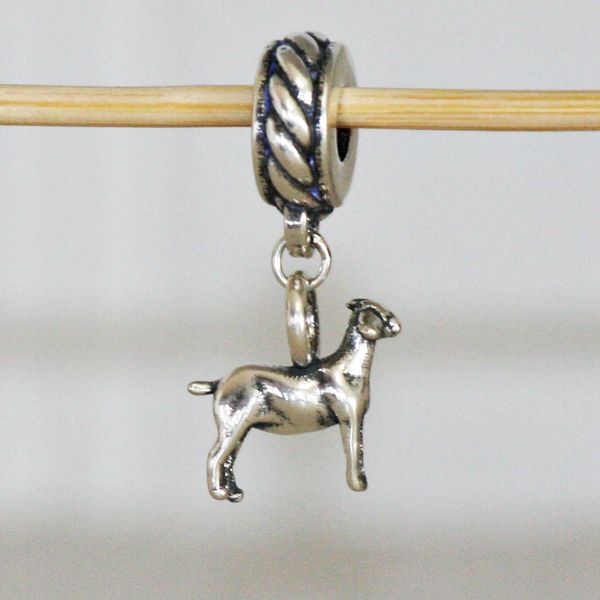 Goat Charm - Sterling Silver