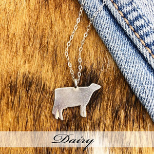 Dairy - Simple Sterling Silver Necklace