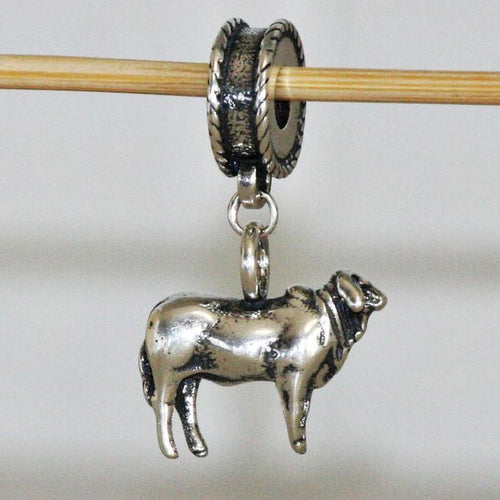 Cow and Calf Charm | Farm Animal Jewelry | CharmWorks Sterling Silver - Charmworks