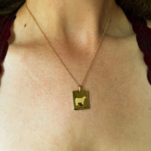 Gold Plated Show Steer Necklace