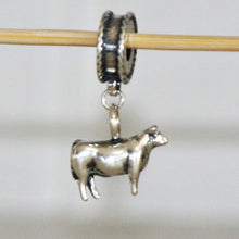 Load image into Gallery viewer, Steer Charm - Sterling Silver
