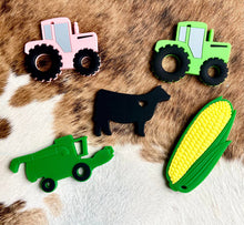 Load image into Gallery viewer, Pink Tractor - Baby Teether
