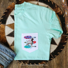 Load image into Gallery viewer, Goat-Blue Pocket Tee
