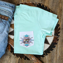 Load image into Gallery viewer, Heifer - Blue Pocket Tee
