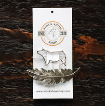 Load image into Gallery viewer, Swine &amp; Feather Hair Clips
