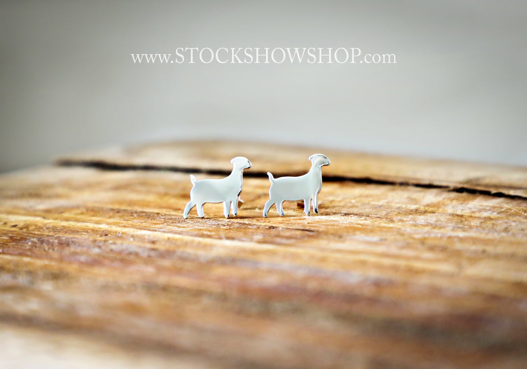 Sterling Silver Goat Earrings