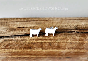 Sterling Silver Heifer Earrings