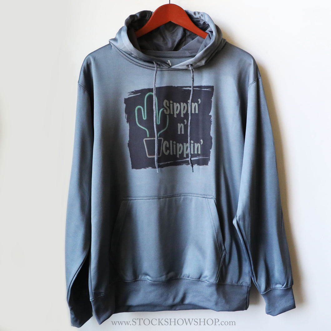 Sippin' n' Clippin' - Grey Men's Hoodie