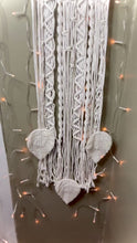 Load and play video in Gallery viewer, White Macrame Boho Dream Catcher
