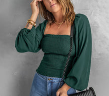 Load image into Gallery viewer, Square Neck Puffed Sleeve Smock
