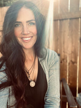Load image into Gallery viewer, Layered Hide Ranch Pendant Necklace

