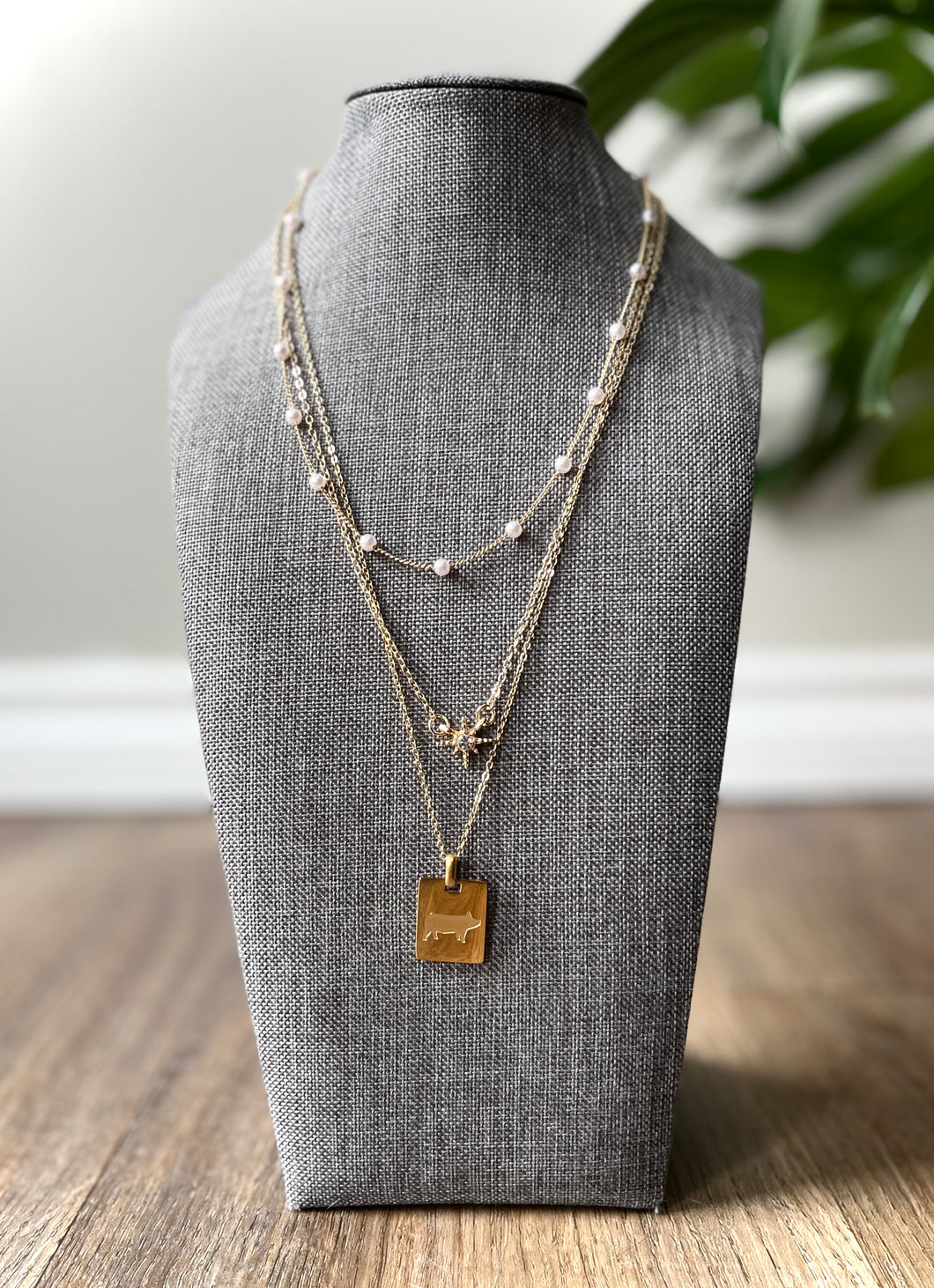 Delicate Layered Livestock Necklace
