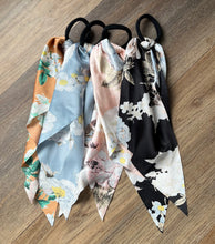Load image into Gallery viewer, Black Ribbon Hair Elastic
