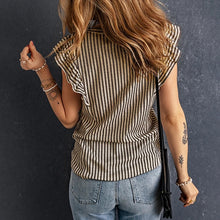 Load image into Gallery viewer, Ruffled Stripe Tank Top
