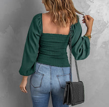 Load image into Gallery viewer, Square Neck Puffed Sleeve Smock
