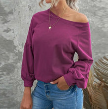 Load image into Gallery viewer, Raglan Bell Sleeve Pullover

