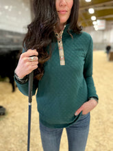 Load image into Gallery viewer, Plaid Trim Pullover
