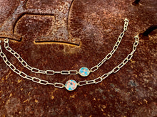 Load image into Gallery viewer, Gold Turquoise Choker
