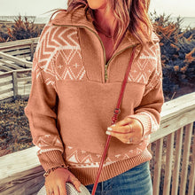 Load image into Gallery viewer, Geometric Knit Sweater
