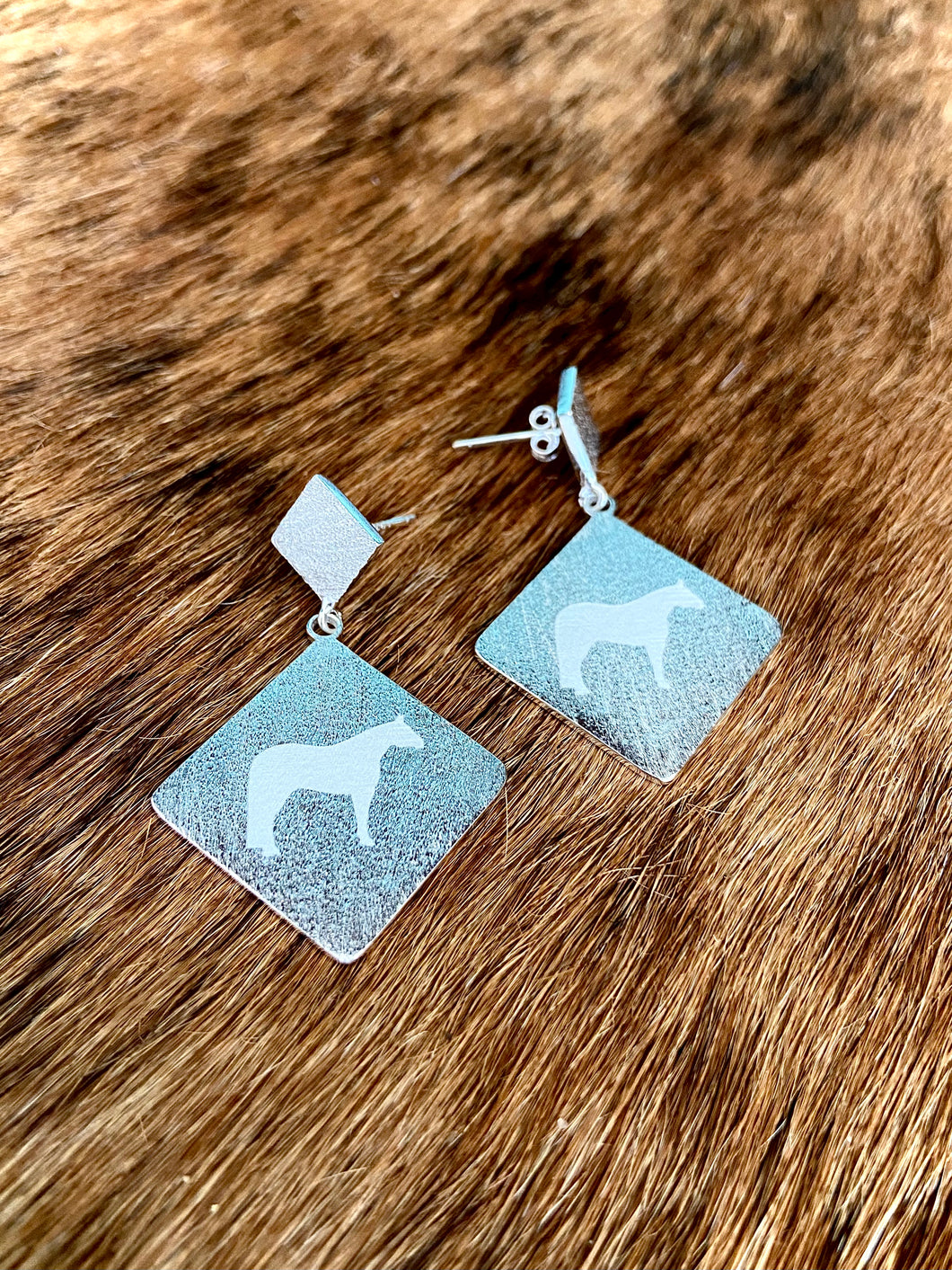 Horse - Sterling Silver Earrings