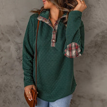 Load image into Gallery viewer, Plaid Trim Pullover
