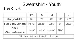 Rolling Gaucho Sweatshirt Adult & Youth sizing