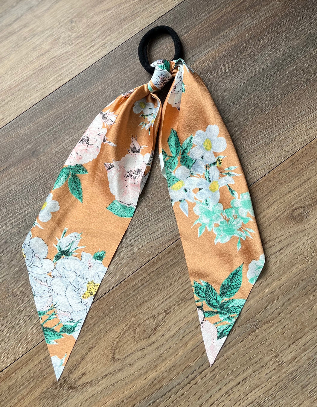 Burnt Orange Ribbon Hair Elastic
