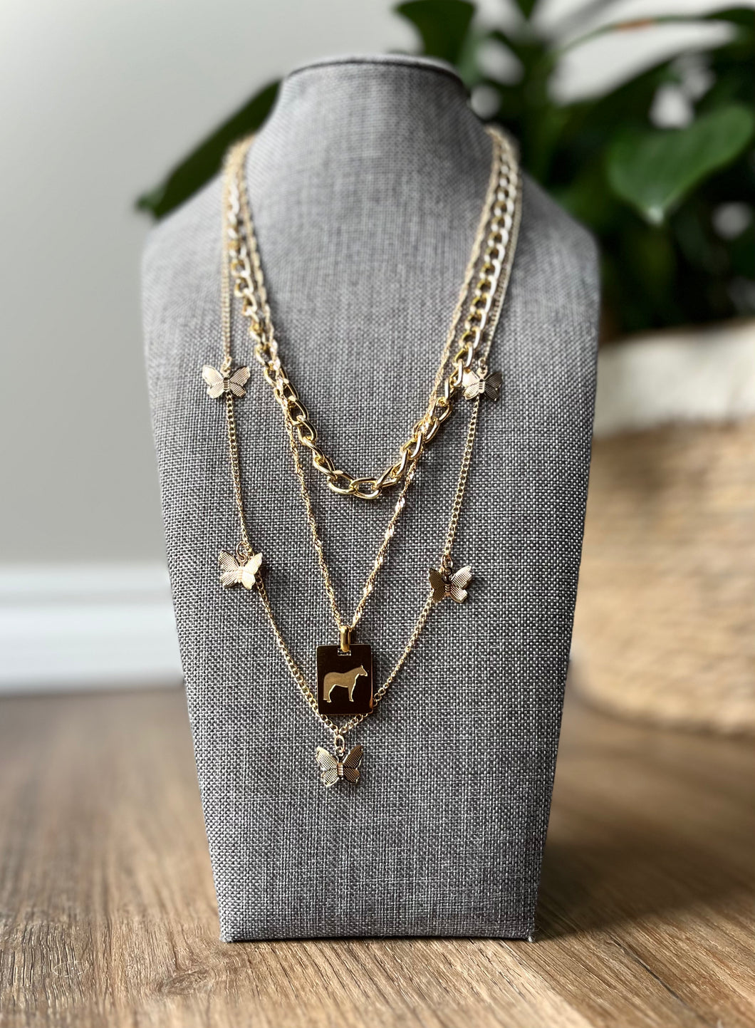 Butterfly Livestock Necklace