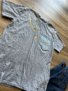 Denim Pocket Tee