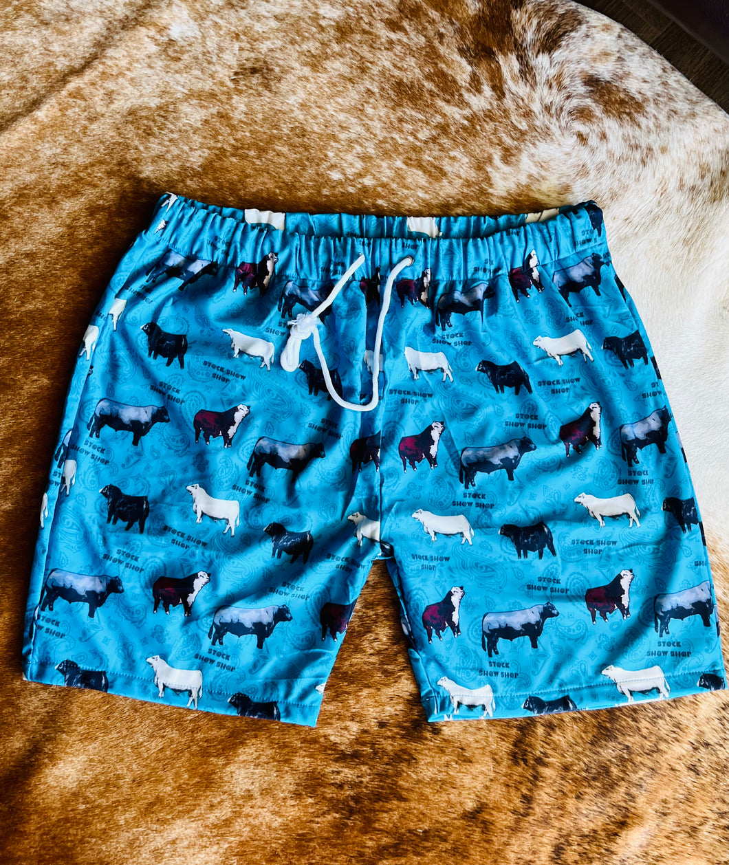 Adult Herd Bull Swim Trunks
