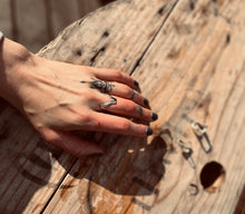 Load image into Gallery viewer, The Brawler Ring - Sterling Silver - Adjustable
