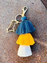 Load image into Gallery viewer, Supreme Fringe Keychain- livestock charm options
