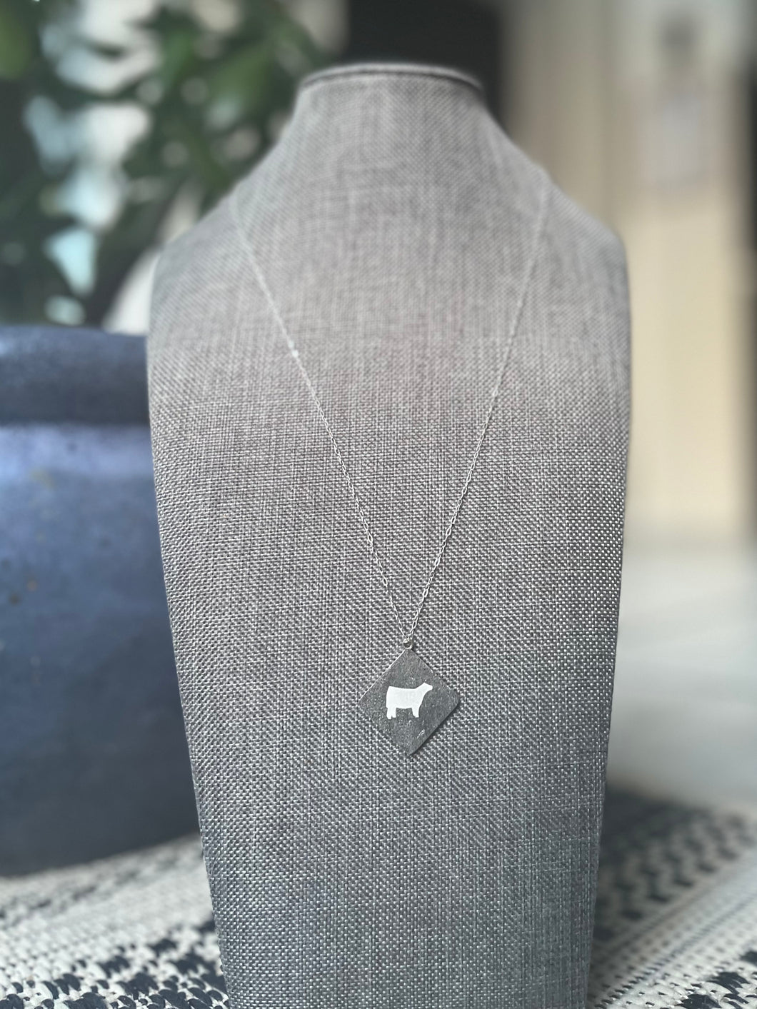Brushed Ranchero necklace - Sterling Silver